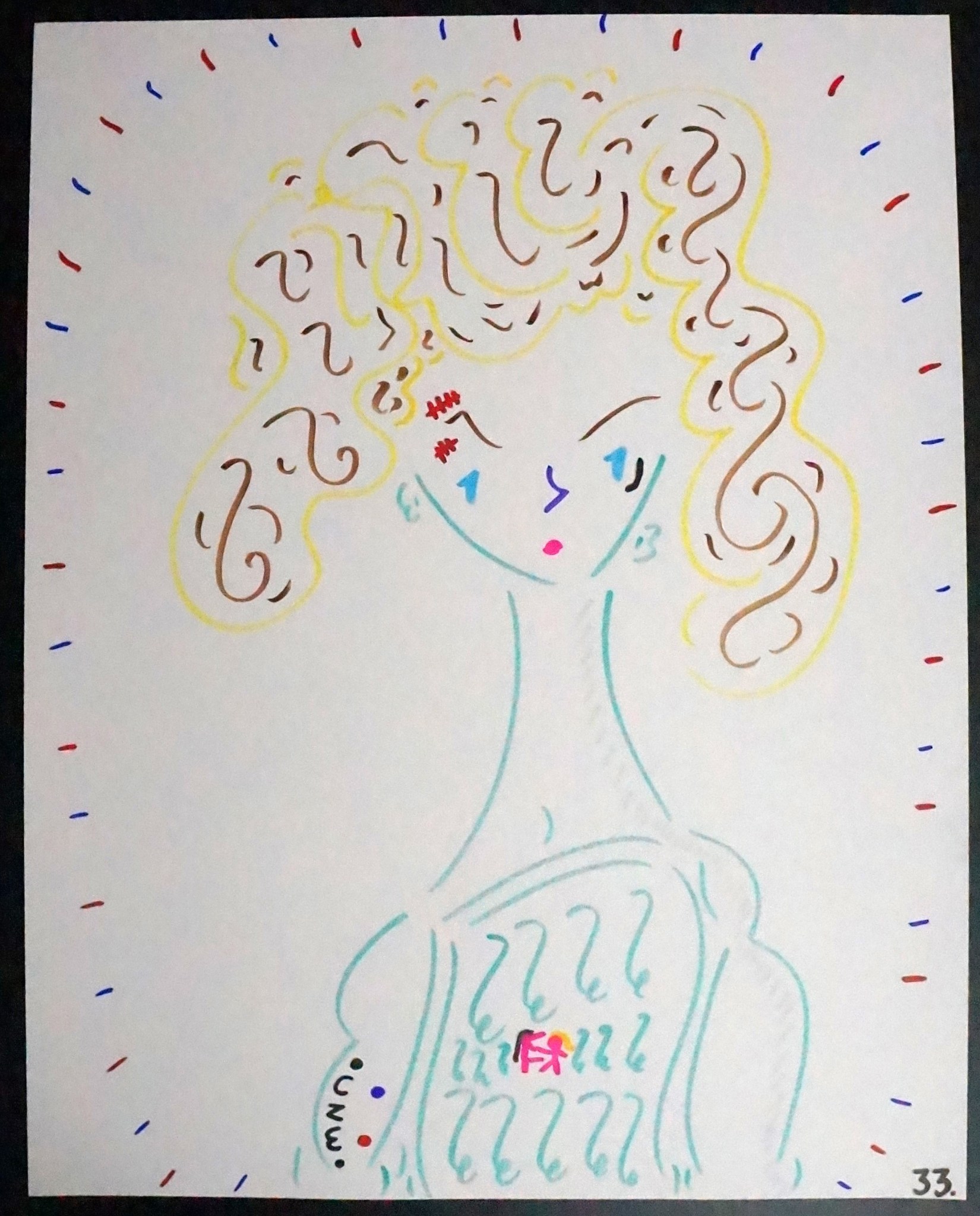 33 – Great “Sexy” Czech Catfight Champion (2026) – Marker on 22×28 ...