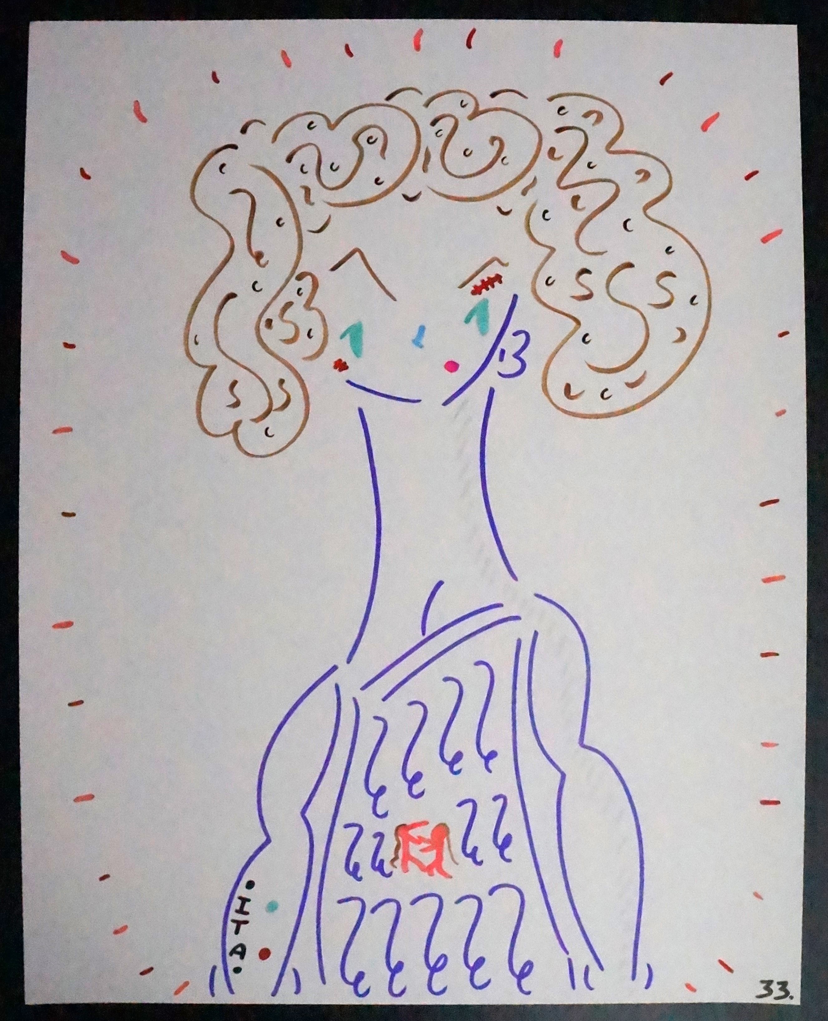 33 – Legendary “Mussolini” Italian Catfight Champion (2026) – Marker on ...